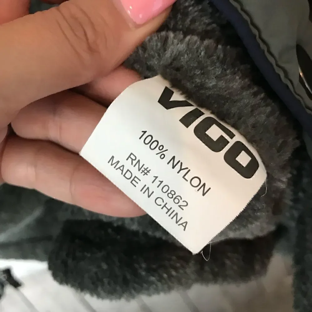 Vigo Blue Gray Vest 100% Nylon XL